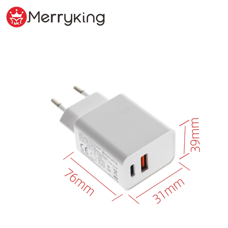 China OEM 18W Travel Charger Adapter Mobile Phone Fast Charger Electronic Accessories 5V 3A Dual USB Wall Charger RoHS AC Adapter 2 Ports Us Plug Adapter