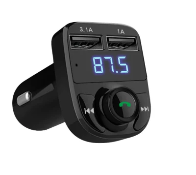 Caricabatterie rapido da 3,1 A, caricatore per auto vivavoce Bluetooth doppio USB