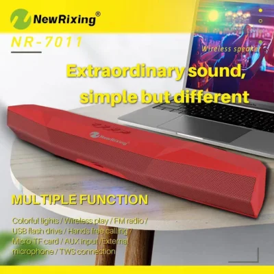 T20 Mini Soundbar Tws Altoparlante portatile stereo Bluetooth wireless impermeabile per uso sulla scrivania del computer