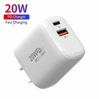 Caricatore cavo originale Pd 20W per telefono cellulare iPhone 12 Spina USA UE Adattatore caricatore da muro a ricarica rapida USB-C da 20W