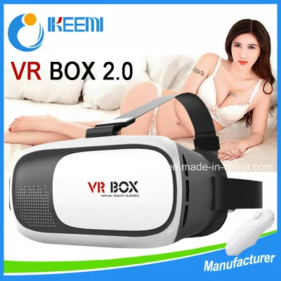 Scatola VR 3D montata in fabbrica, occhiali VR per realtà virtuale di seconda generazione e telecomando Bluetooth