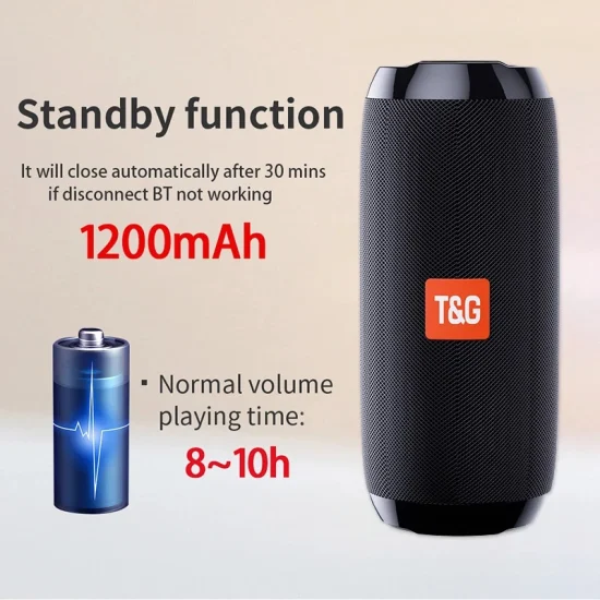 Tg117 Altoparlante Bluetooth wireless esterno portatile Parlante musicale per bassi pesanti