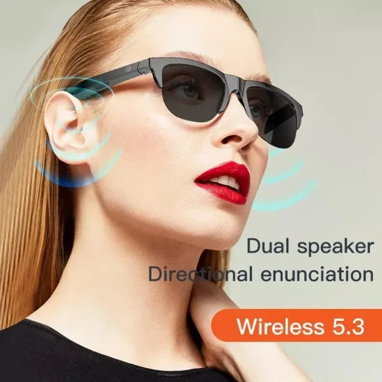 Occhiali da sole intelligenti F06 Talk Music Occhiali da sole Bluetooth da esterno per ciclismo