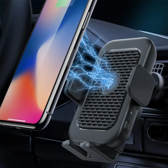 Ingresso Kc Caricabatteria per auto wireless con ventola Caricatore per telefono wireless Type-C con ventola per Samsung Z Flip 3 4 5 Fold