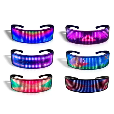 Occhiali LED Bluetooth con controllo APP Occhiali lucidi unisex per feste